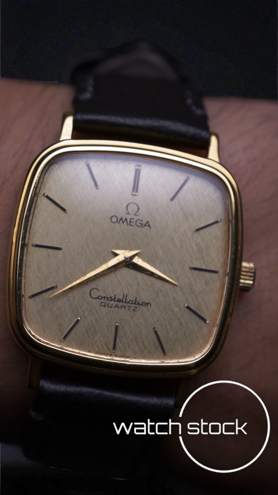 Omega Constellation linen dial placcato oro ref: 191.0045 anno 1977