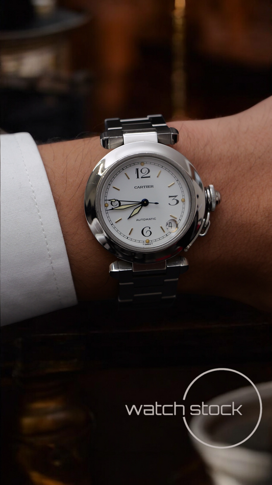Cartier Pasha Automatic 35mm ref.2324 white dial