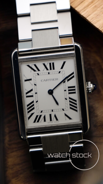 Cartier tank solo xl ref.3169 27x35mm quarz