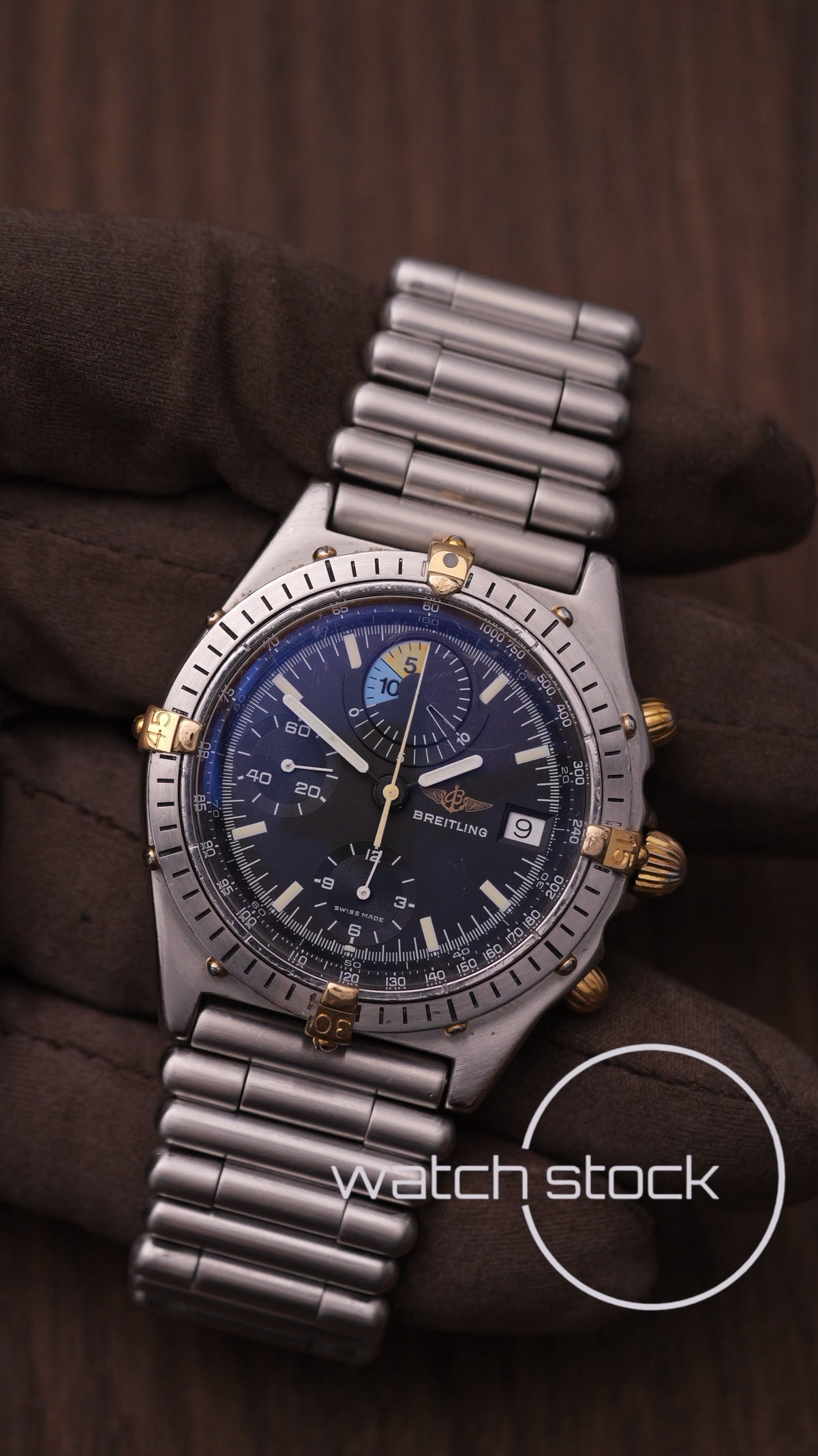 Breitling chronomat Yachting regatta black dial ref.81.950 bracciale a cartucciera + Box