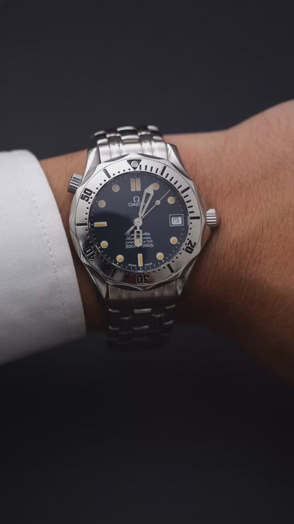Omega seamaster 300m automatic 36mm blue dial ref. 168.1502