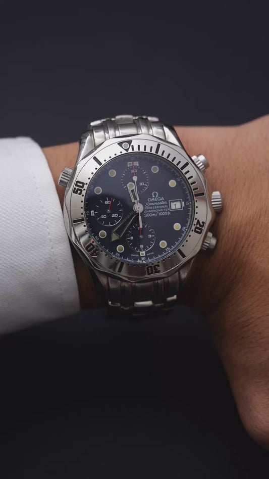 Omega seamaster 300m Chrono (41mm) blue dial Revisionato