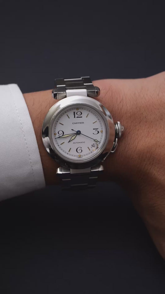 Cartier Pasha Automatic 35mm ref.2324 white dial