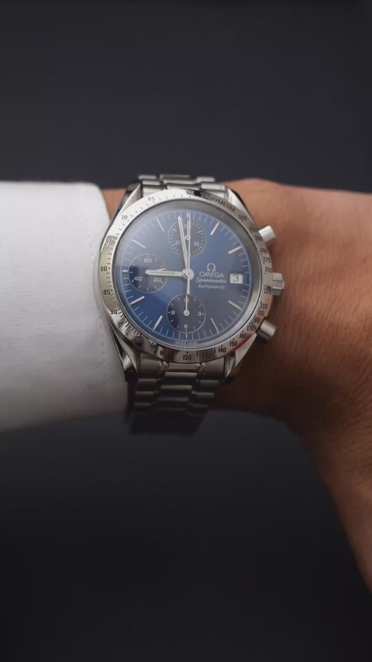 Omega speedmaster date (39mm) condizioni eccezionali Ref. 3511.80 automatic blue dial